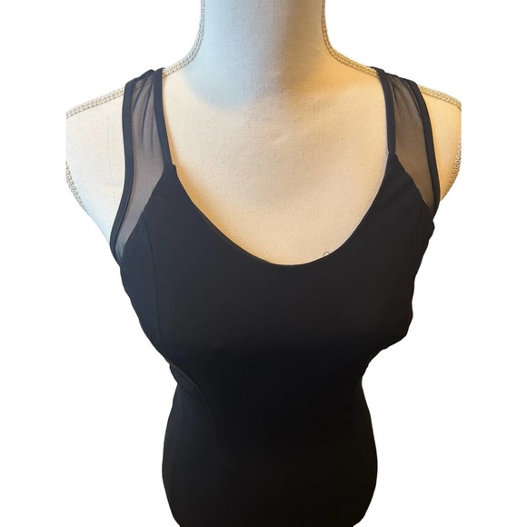 ABS by Allen Schwartz Black Formal dress Knit Gown Size Medium - Picture 3 of 7